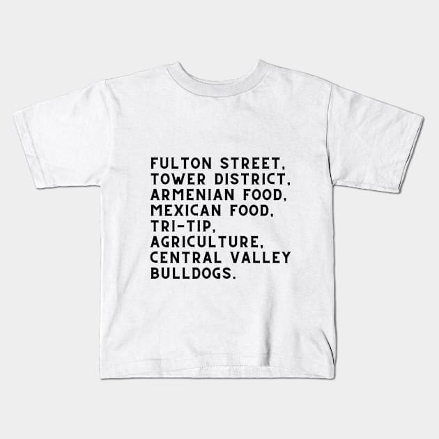 Fresno Proud Kids T-Shirt by AA Grim